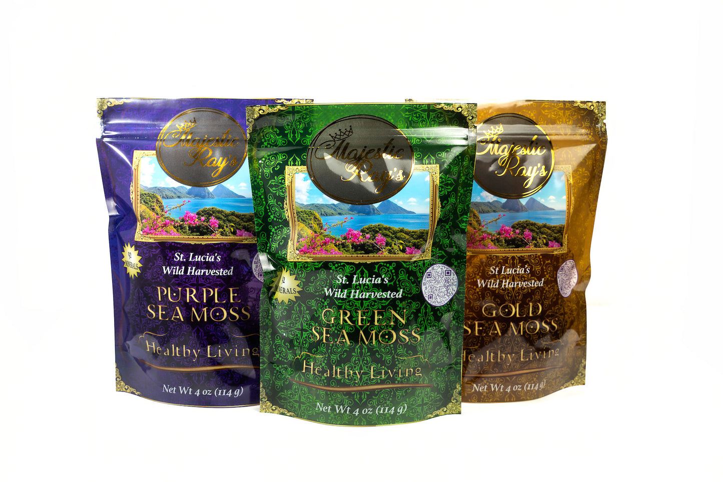 Sea Moss, 4 oz Bag (Case of 12) per type/color.