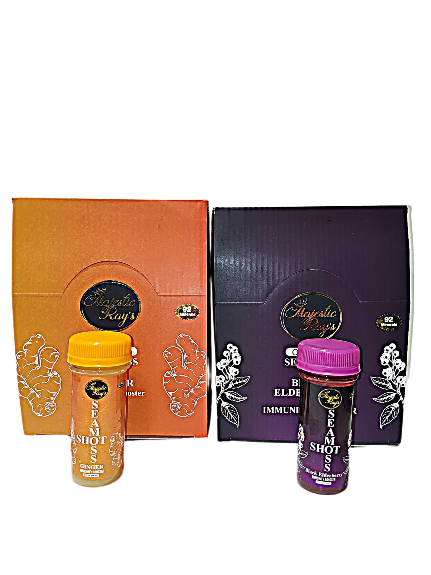 Sea Moss Immunity Booster Shots 2 oz, (Case of 12) per flavor.
