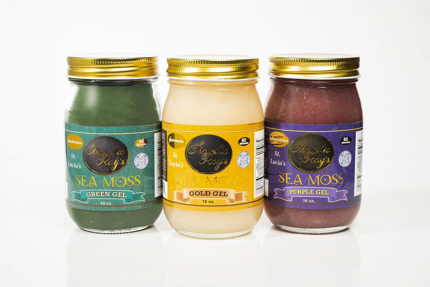 Sea Moss Gels 16 oz, (Case of 6) per flavor.