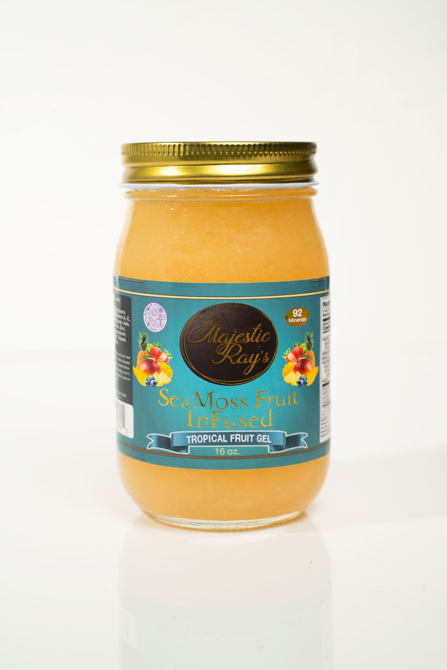 Sea Moss Fruit Infused Gels 16 oz, (Case of 6) per flavor.