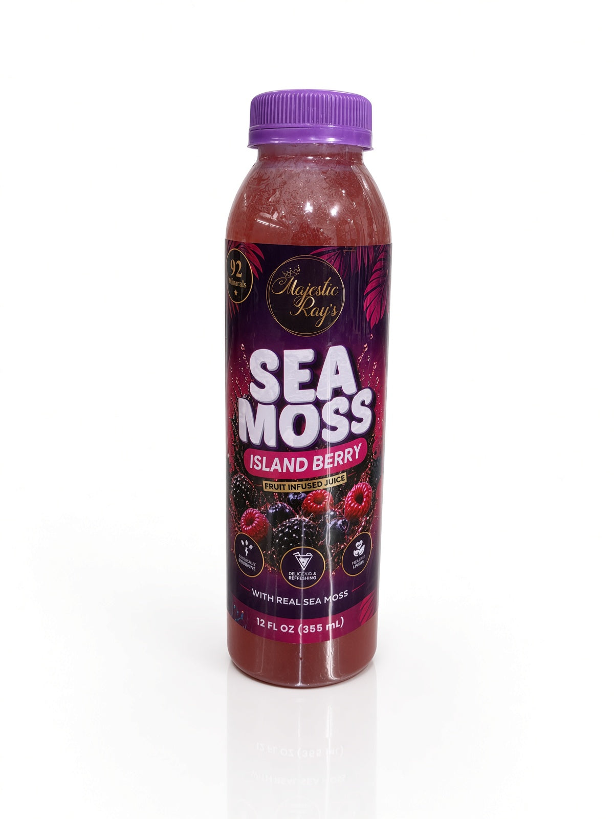 Sea Moss Fruit Infused Juices (Case of 6) Per Flavor.