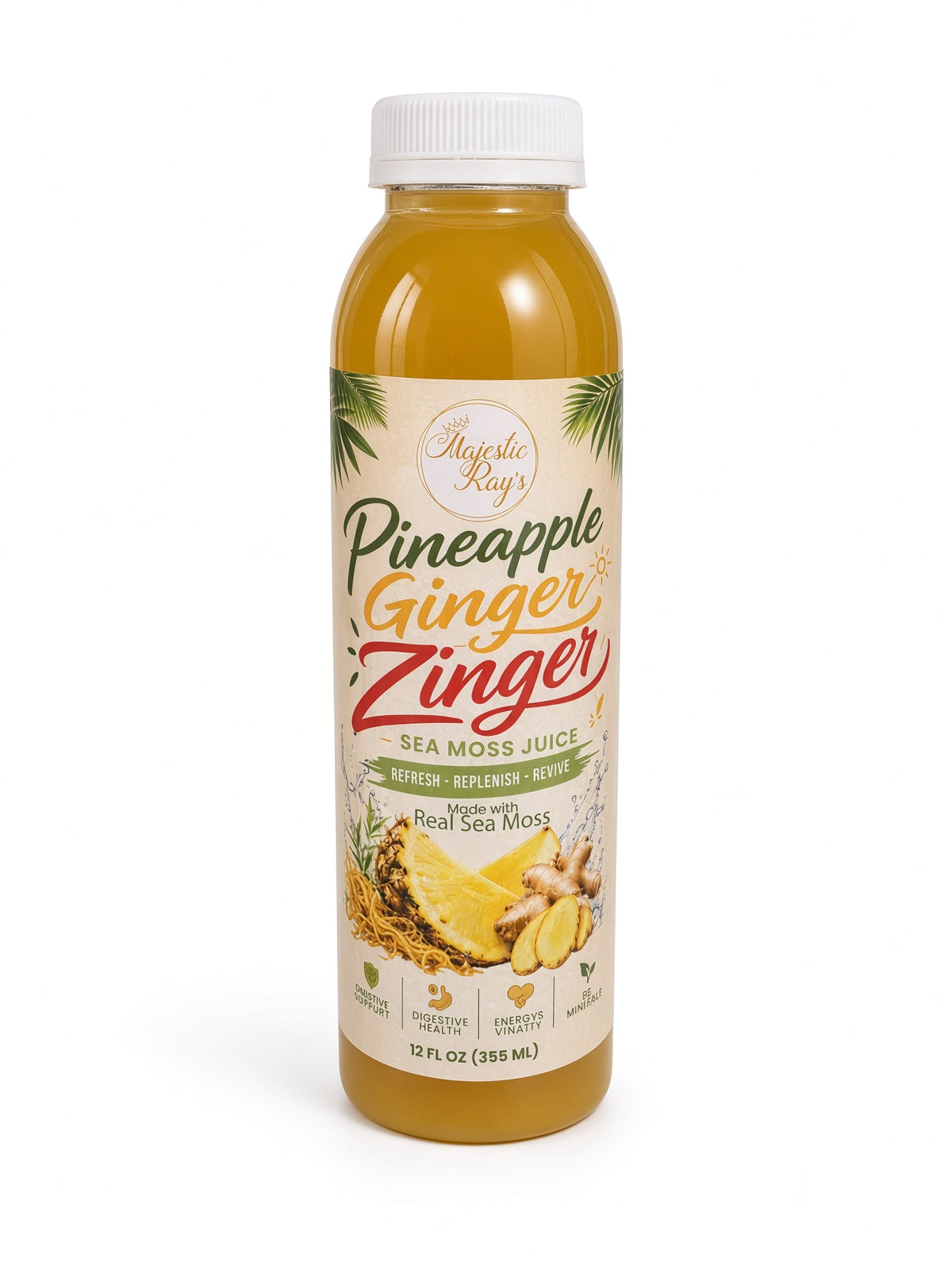 Sea Moss Ginger Juices (Case of 6 ) Per Flavor