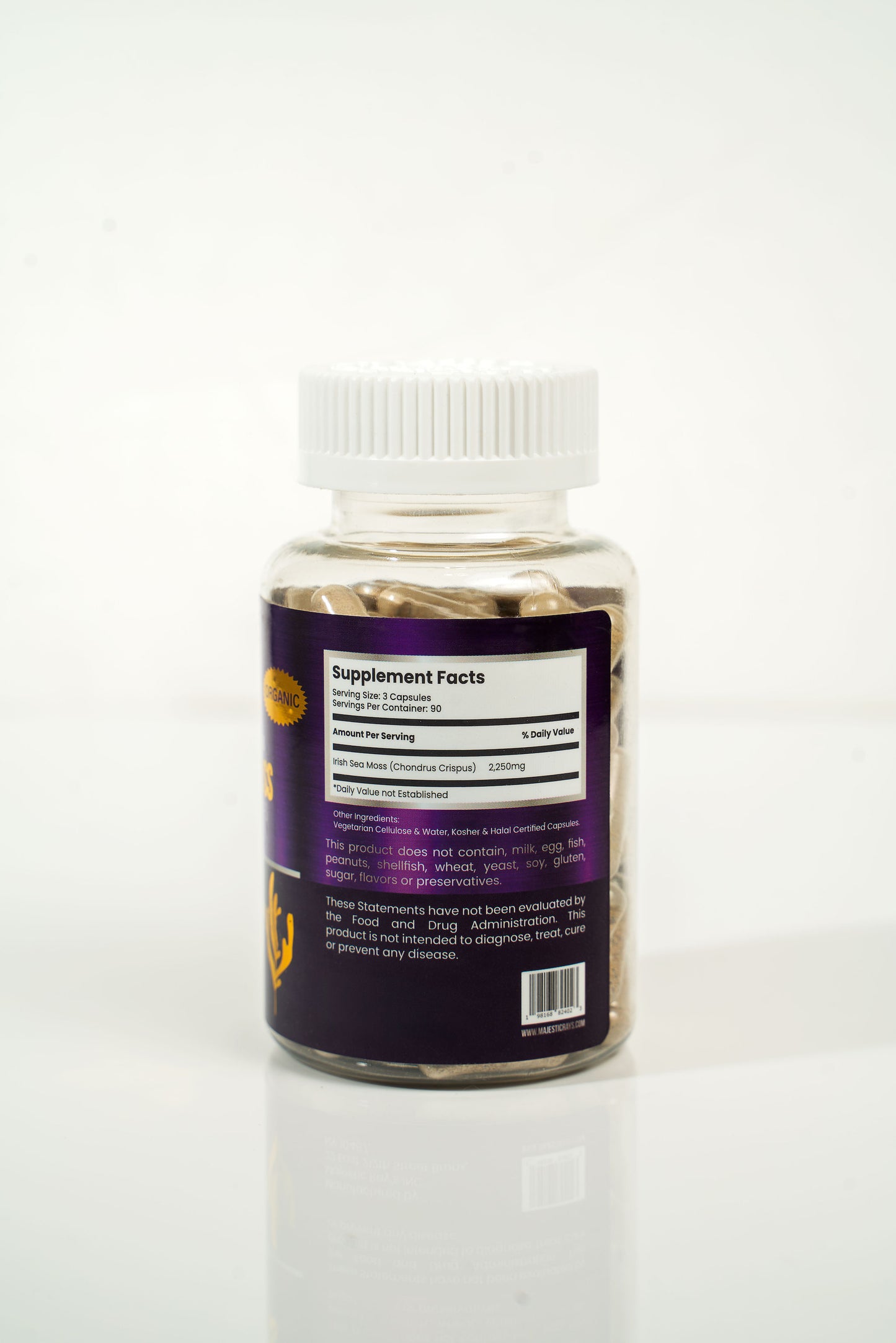 Organic Irish Sea Moss Pills 90 Count, Wholesale.