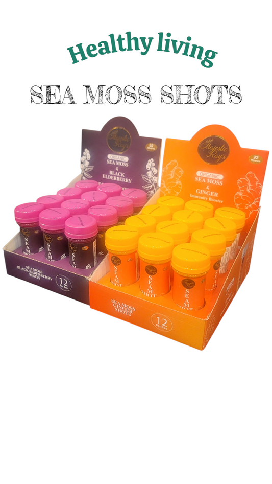 Sea Moss Immunity Booster Shots 2 oz, (Case of 12) per flavor.