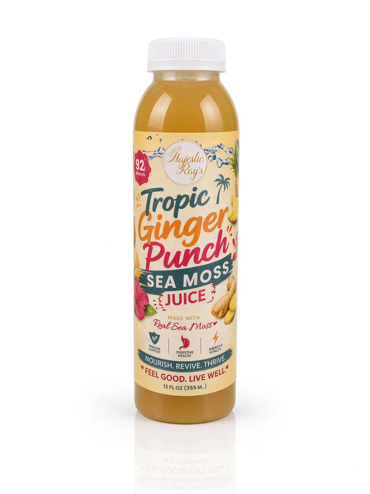 Sea Moss Ginger Juices (Case of 6 ) Per Flavor