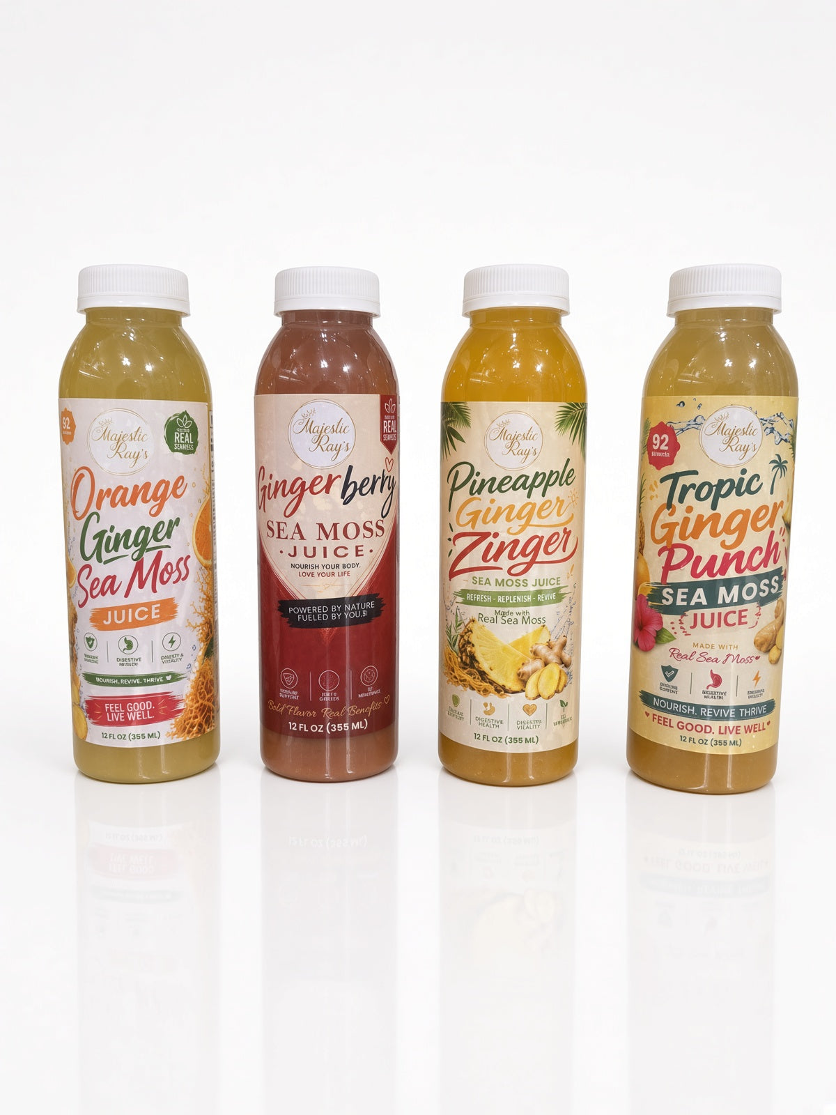 Sea Moss Ginger Juices (Case of 6 ) Per Flavor
